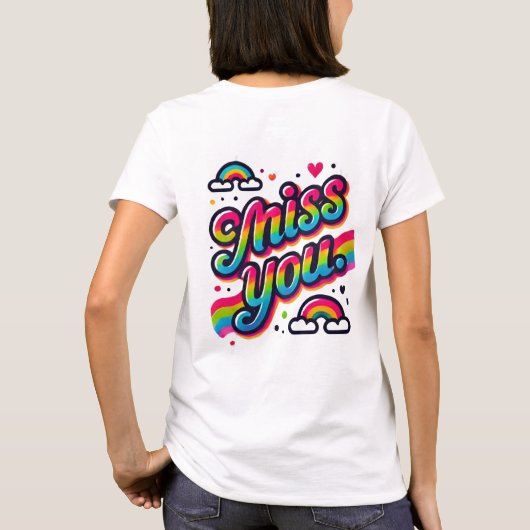 Miss U T-shirt (Achterkant)