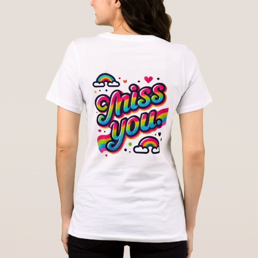Miss U Tri-Blend Shirt (Achterkant)