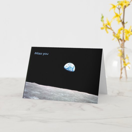 Miss U: U lijkt ver weg. Kaart (Gele Bloem)