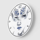 Miss Universe Alien Lady Original Art Clock Grote Klok (Hoek)
