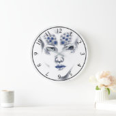 Miss Universe Alien Lady Original Art Clock Grote Klok (Huis)