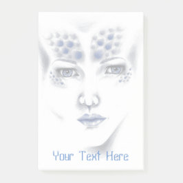 Miss Universe Alien Lady Original Sticky Notes