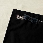 Miss USA Aangepaste Zilveren Kroon Strandlaken (In situ)