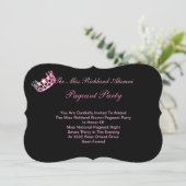 Miss USA America Pink Crown Invitation IV Kaart (Staand voorkant)
