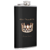 Miss USA America stijl Crown Flask Custom Naam Heupfles (Rechts)