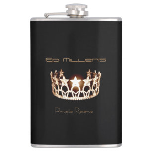 Miss USA America Style Crown Flask Custom Name Heupfles