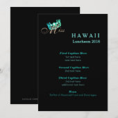 Miss USA Black Shimmer Luncheon Programma Kaart (Voorkant / Achterkant)