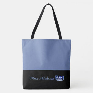 Miss USA Blue Crown Canvas tas-Medium Blauw Tote Bag