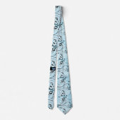 Miss USA Blue Crown Mannen Flourish Stropdas (Achterkant)