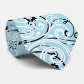 Miss USA Blue Crown Mannen Flourish Stropdas (Opgerold)