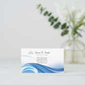 Miss USA Blue Crown Ocean Wave Visitekaartje Contactkaartje (Staand voorkant)