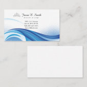 Miss USA Blue Crown Ocean Wave Visitekaartje Contactkaartje (Voorkant / Achterkant)