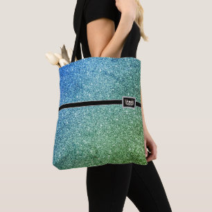 Miss USA Crown Pageant Faux Glitter Canvas tas
