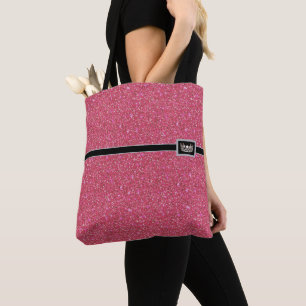 Miss USA Crown Pageant Faux Glitter Canvas tas