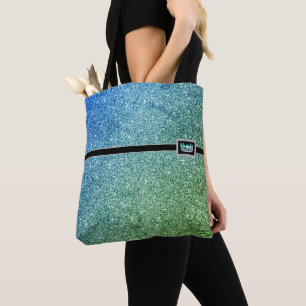 Miss USA Crown Pageant Faux Glitter Canvas tas