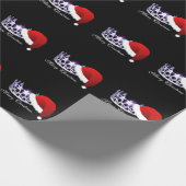 Miss USA Crown & Santa Hat Kerstcadeautje Cadeaupapier (Hoek)