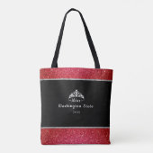 Miss USA Crown Titel Tote Bag (Achterkant)