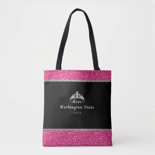 Miss USA Crown Titel Tote Bag (Voorkant)
