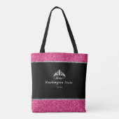 Miss USA Crown Titel Tote Bag (Achterkant)