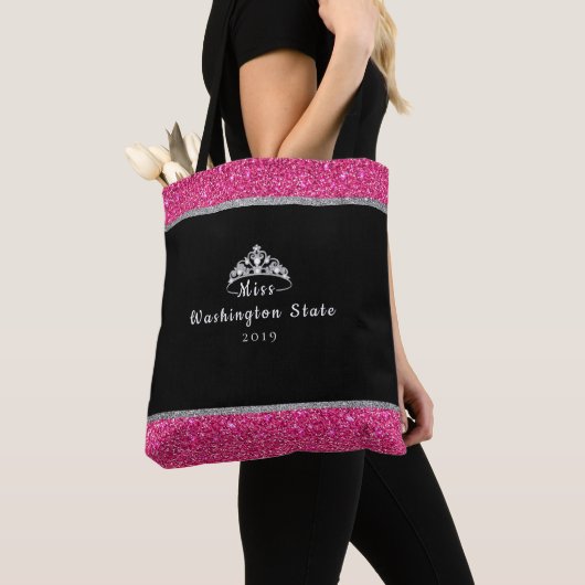 Miss USA Crown Titel Tote Bag (Dichtbij)