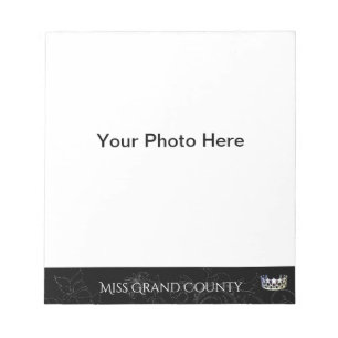 Miss USA Flourish Silver Crown Autografen Notitieblok