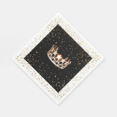 Miss USA Gold Crown Gold Sterren Papier Servet (Hoek)