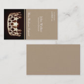 Miss USA Gold Crown Visitekaartjes (Voorkant / Achterkant)