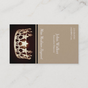 Miss USA Gold Crown Visitekaartjes