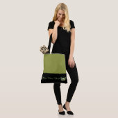 Miss USA Green Crown Canvas tas-LRGE Olive Tote Bag (Op model)
