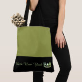 Miss USA Green Crown Canvas tas-LRGE Olive Tote Bag (Dichtbij)