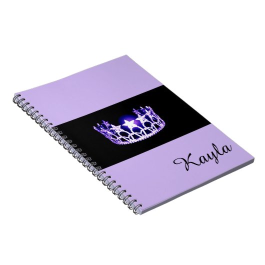 Miss USA Lavender Crown Notitieboek - Aangepaste n (Rechterzijde)