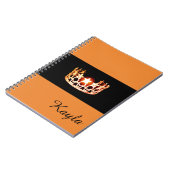 Miss USA Oranje Crown Notitieboek - Aangepaste naa (Linkerzijde)