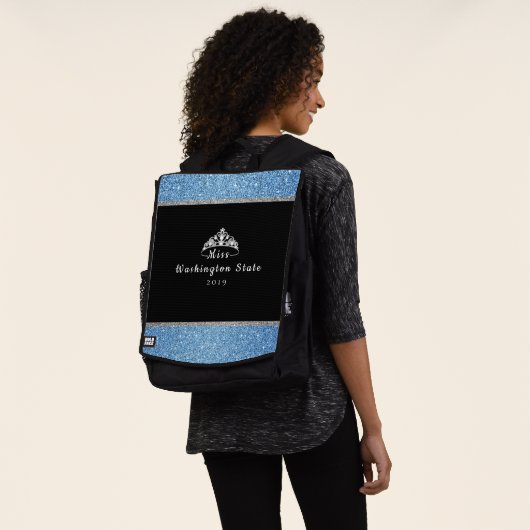 Miss USA Pearl Crown rugzak Rugtassen (Gedragen)