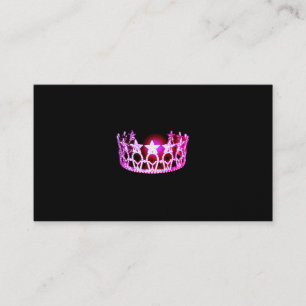 Miss USA Pink Crown Visitekaartjes