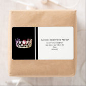 Miss USA Silver Crown Adresetiketten Etiket (Insitu)