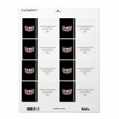 Miss USA Silver Crown Adresetiketten Etiket (Full Sheet)