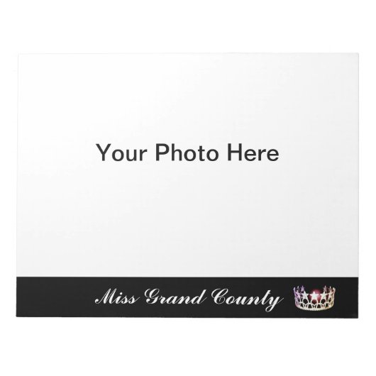 Miss USA Silver Crown Autograaf Pad Notitieblok (Voorkant)