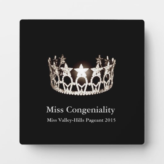 Miss USA Silver Crown Awards Plaque Fotoplaat (Voorkant)