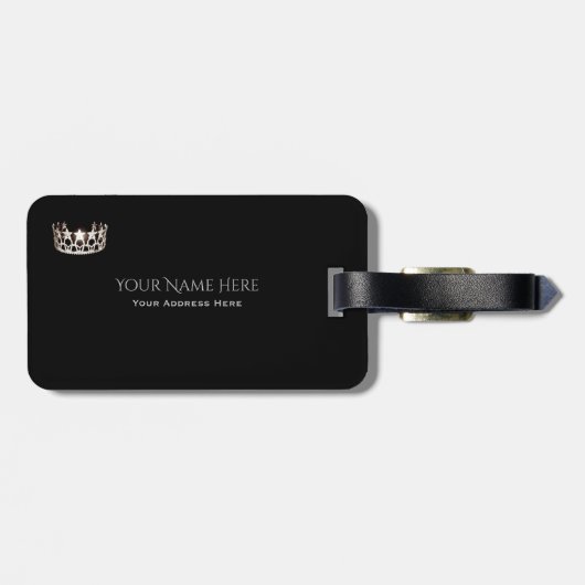 Miss USA Silver Crown Bagagelabel (Achterkant horizontaal)