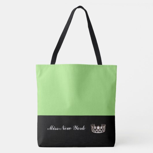 Miss USA Silver Crown Canvas tas-Large Apple Tote Bag (Voorkant)