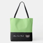 Miss USA Silver Crown Canvas tas-Large Apple Tote Bag (Achterkant)