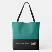 Miss USA Silver Crown Canvas tas-Large Bahama Tote Bag (Achterkant)