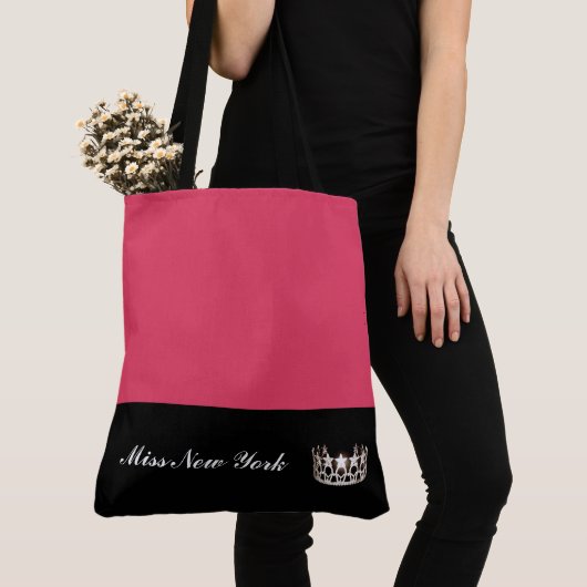 Miss USA Silver Crown Canvas tas-Large Geranium Tote Bag (Dichtbij)