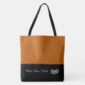 Miss USA Silver Crown Canvas tas-LRGE Pumpkin Tote Bag (Voorkant)