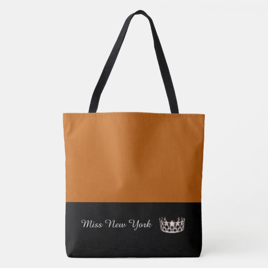 Miss USA Silver Crown Canvas tas-LRGE Pumpkin Tote Bag (Voorkant)