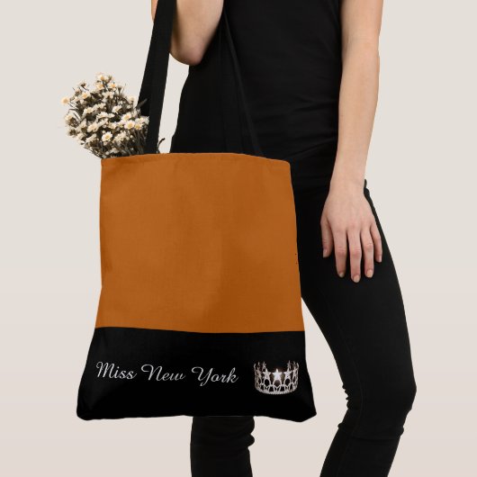 Miss USA Silver Crown Canvas tas-LRGE Pumpkin Tote Bag (Dichtbij)