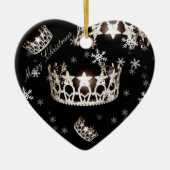 Miss USA Silver Crown-kerstversiering Keramisch Ornament (Voorkant)