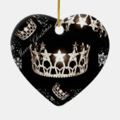 Miss USA Silver Crown-kerstversiering Keramisch Ornament (Achterkant)