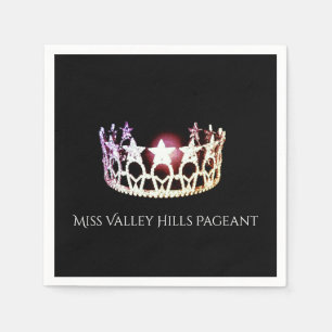 Miss USA Silver Crown Paper Napkins Servet