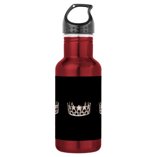 Miss USA Silver Crown Pexagon Water Bottle Waterfles (Voorkant)
